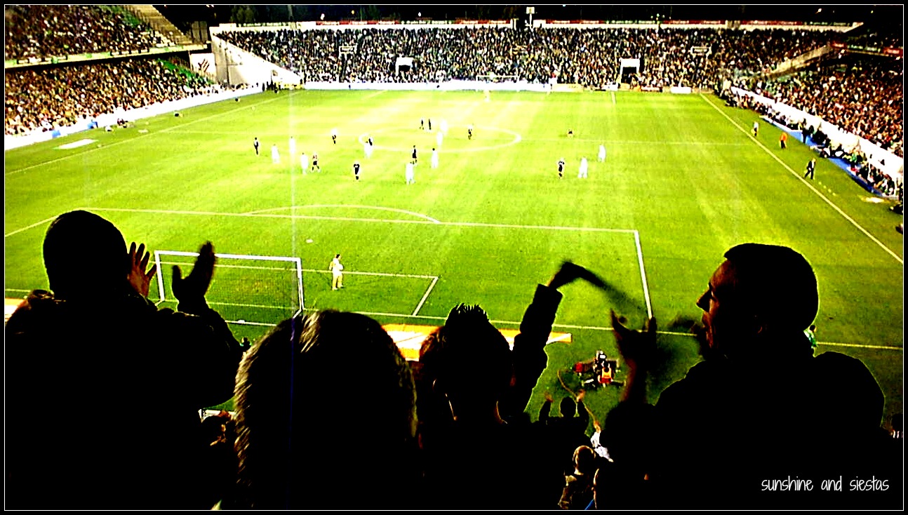 attending a spanish soccer match real betis