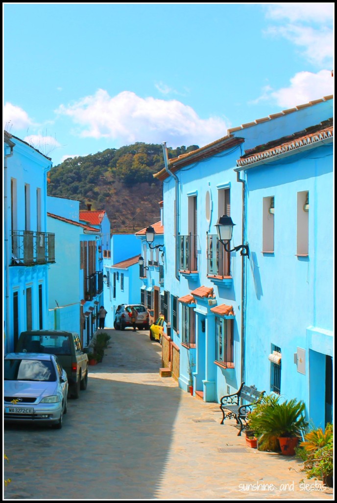 Blue colored village Juzcar