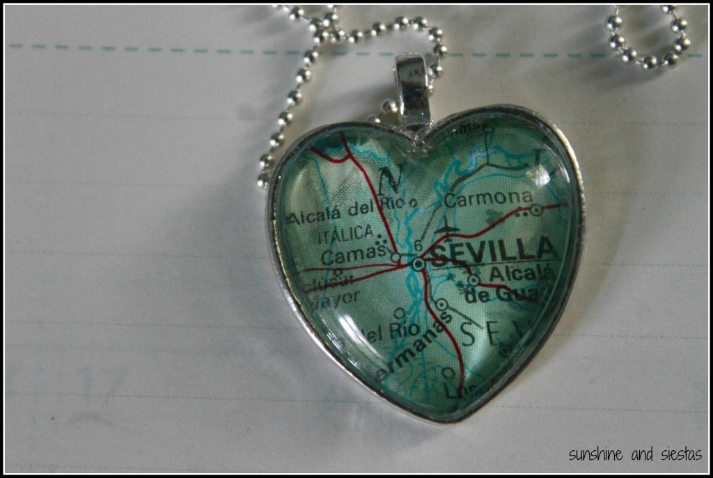 I love Seville Heart Necklace